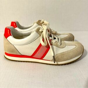 Michael Kors Women's Trainers sneakers Mixed media Size 8 Suede Orange SALE